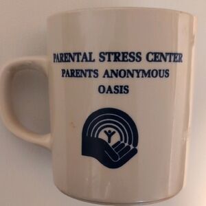 United Way Vintage Mug. Parental Stress Center, Funny Parents Anonymous Oasis